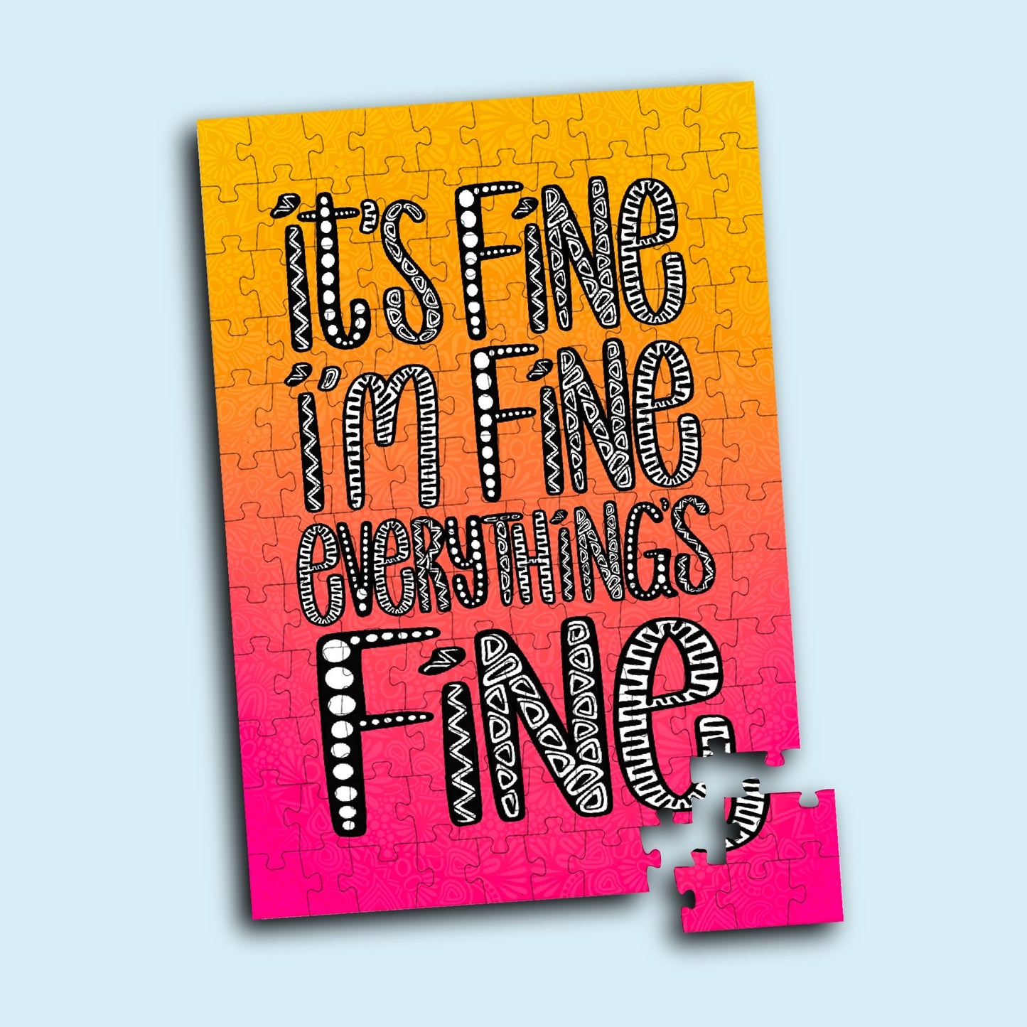 Sunset Everything's Fine Puzzle