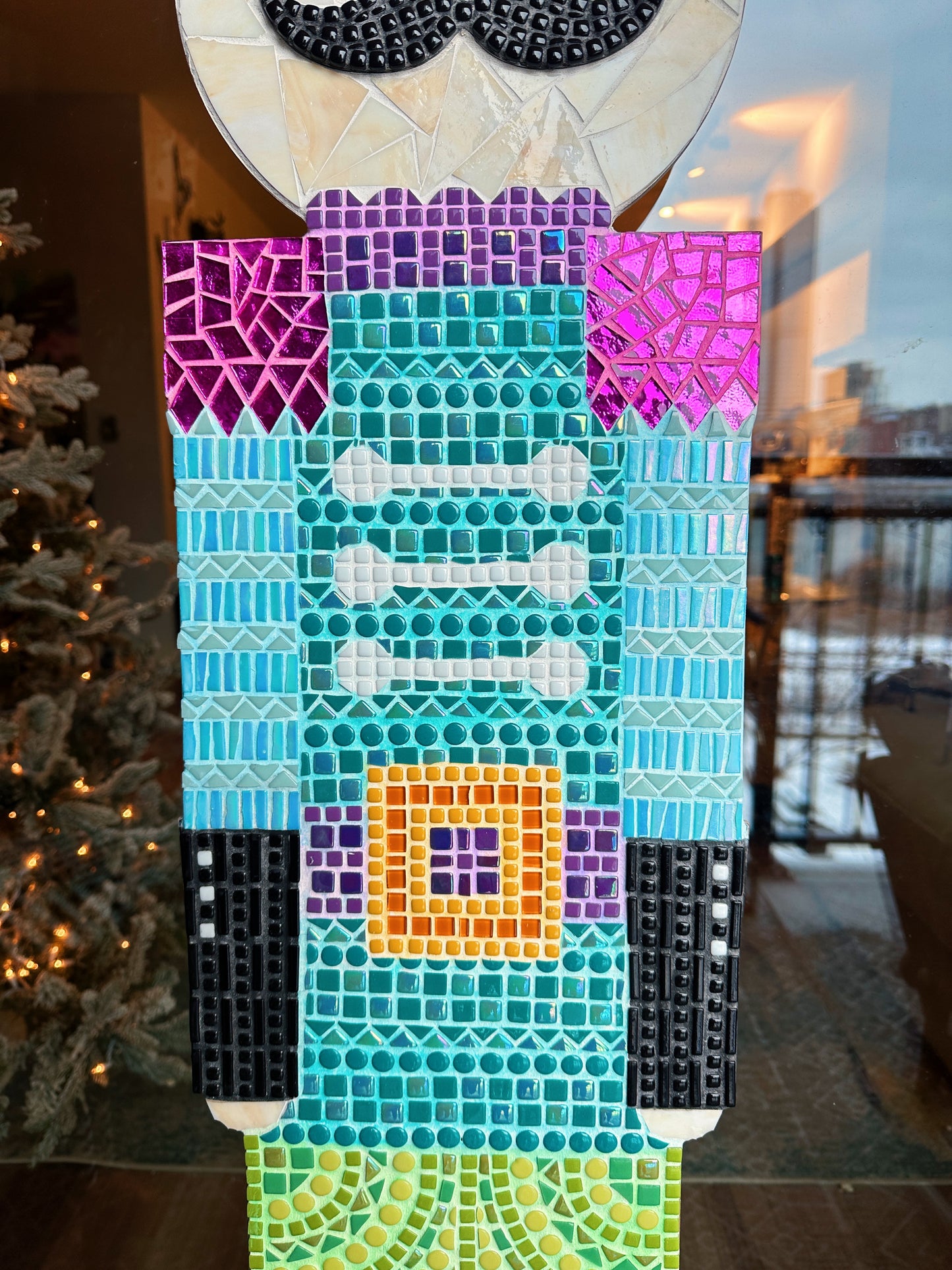 Downloadable Nutcracker Mosaic Coloring Page