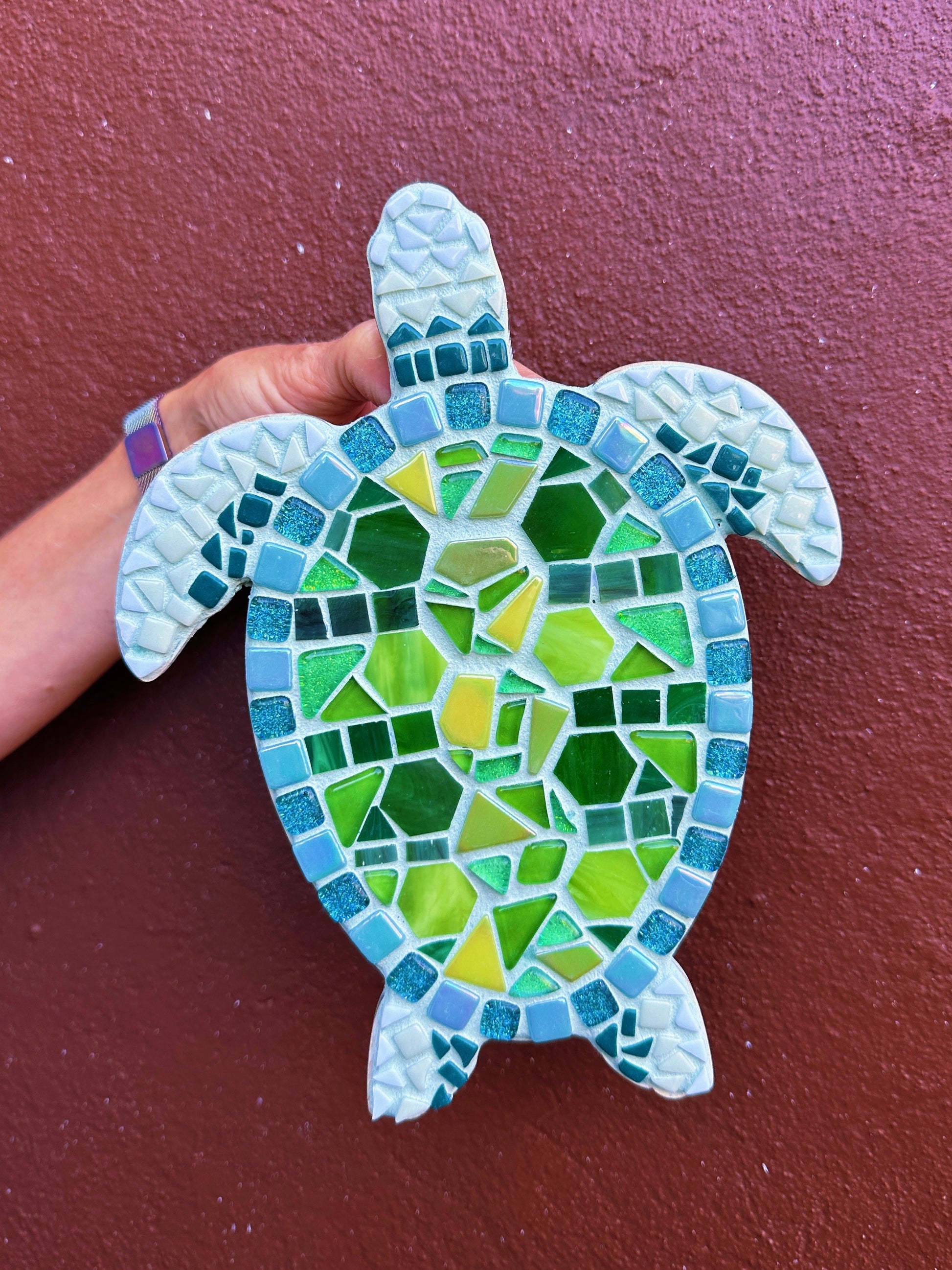 Downloadable Sea Turtle Mosaic Coloring Page – Zenspire Designs