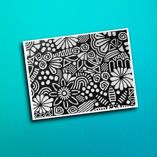 Doodle Mosaic Waterproof Sticker