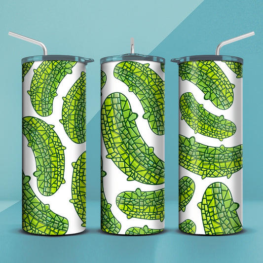 Pickle Mosaic Tumbler 20oz