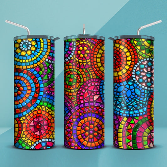 Circle Mosaic Tumbler 20oz