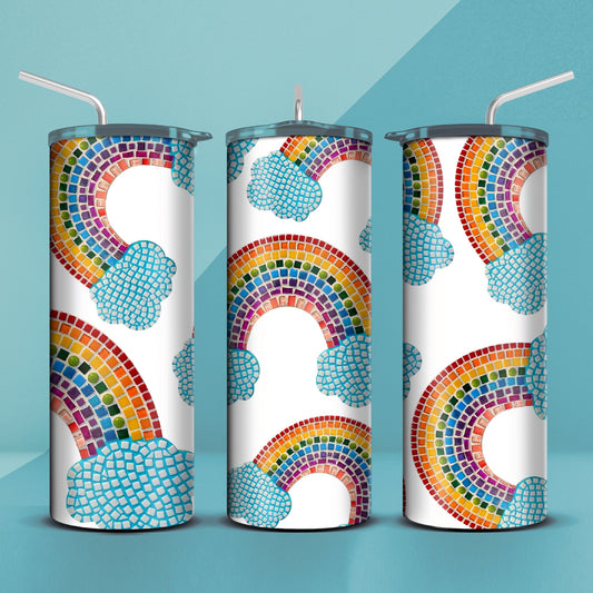 Rainbow Mosaic Tumbler 20oz