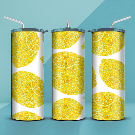 Lemon Mosaic Tumbler 20oz