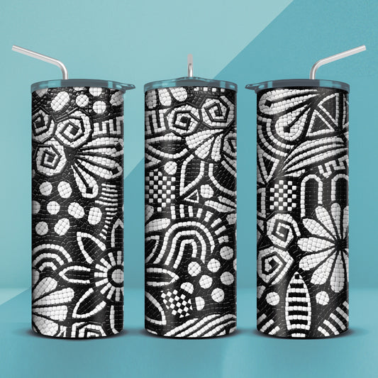 Doodle Mosaic Tumbler 20oz