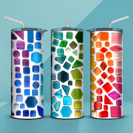 Floating Mosaic Tumbler 20oz