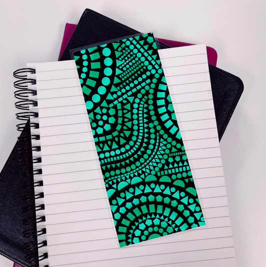 Teal Mosaic Bookmark