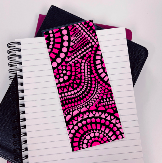 Pink Mosaic Bookmark
