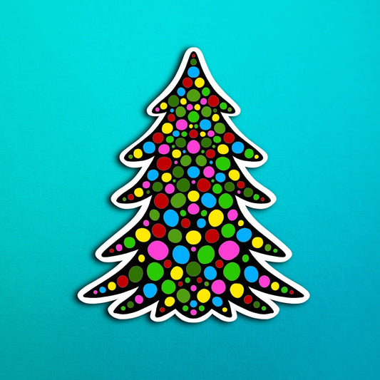 Colorful Tree Waterproof Sticker