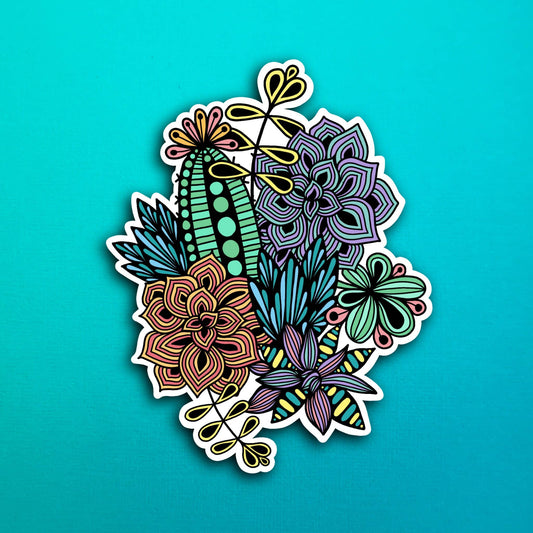Succulents Waterproof Sticker