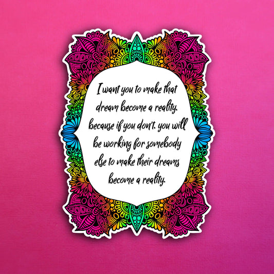Rainbow Reality Waterproof Sticker