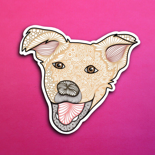 Tucker the dog Waterproof Sticker