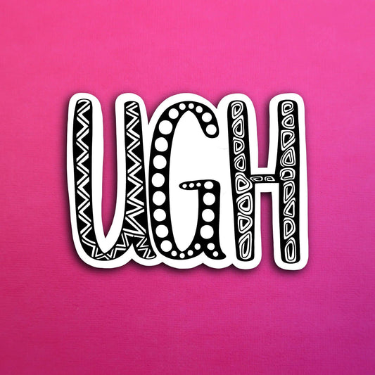 UGH Waterproof Sticker