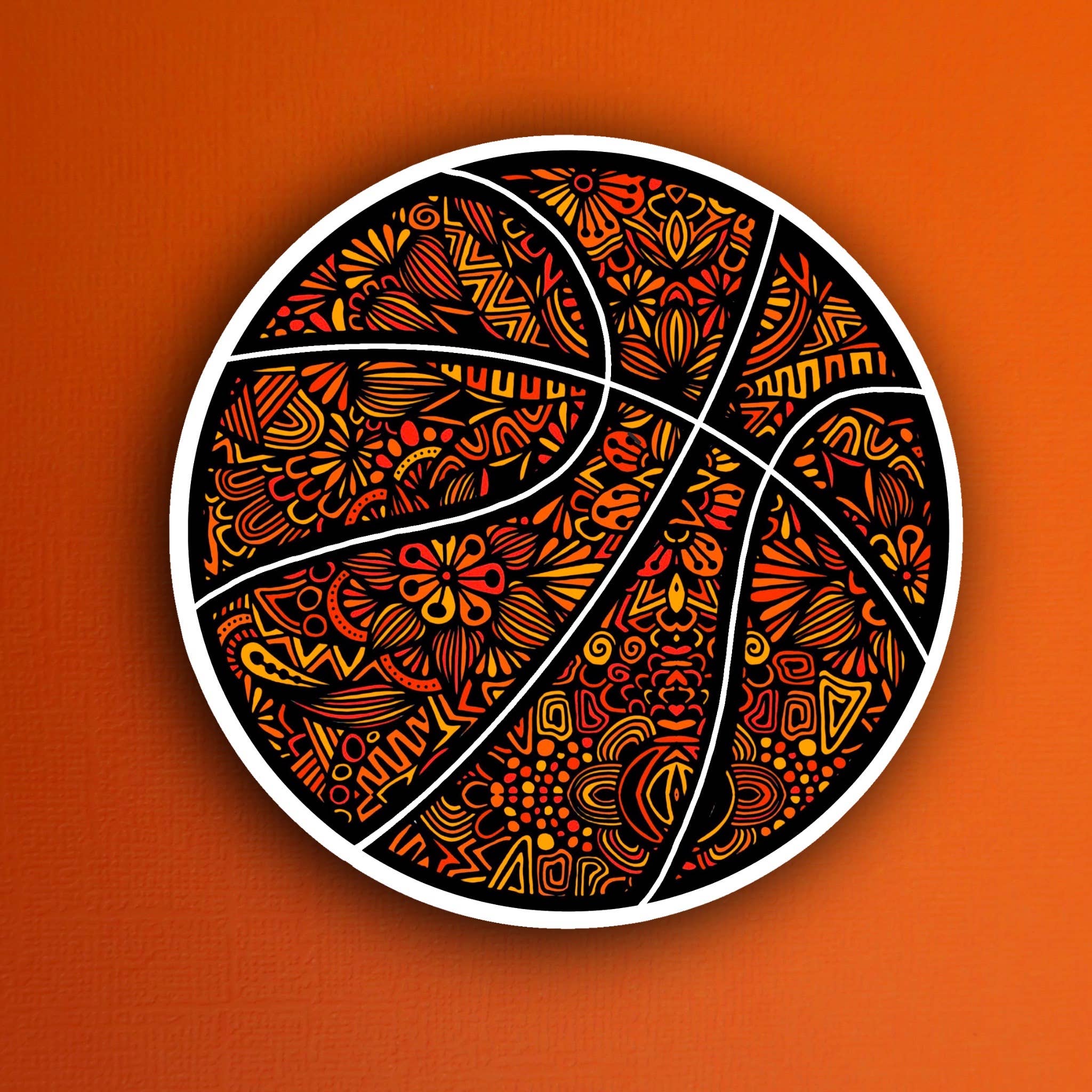 Basketball Waterproof Sticker – Zenspire Designs