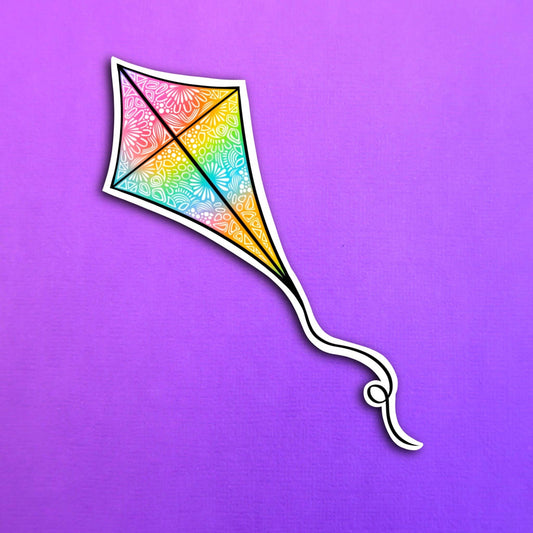 Rainbow Kite Waterproof Sticker