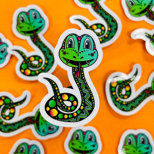 Mini Skyla the Snake Waterproof Sticker