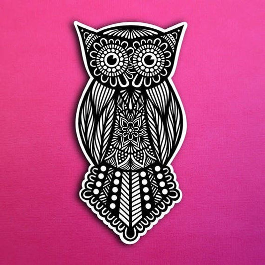 Big Eyes Owl Waterproof Sticker
