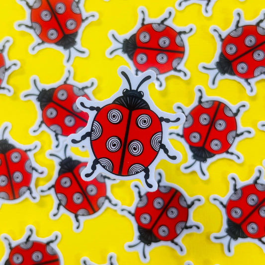 Mini Lady Bug Waterproof Sticker