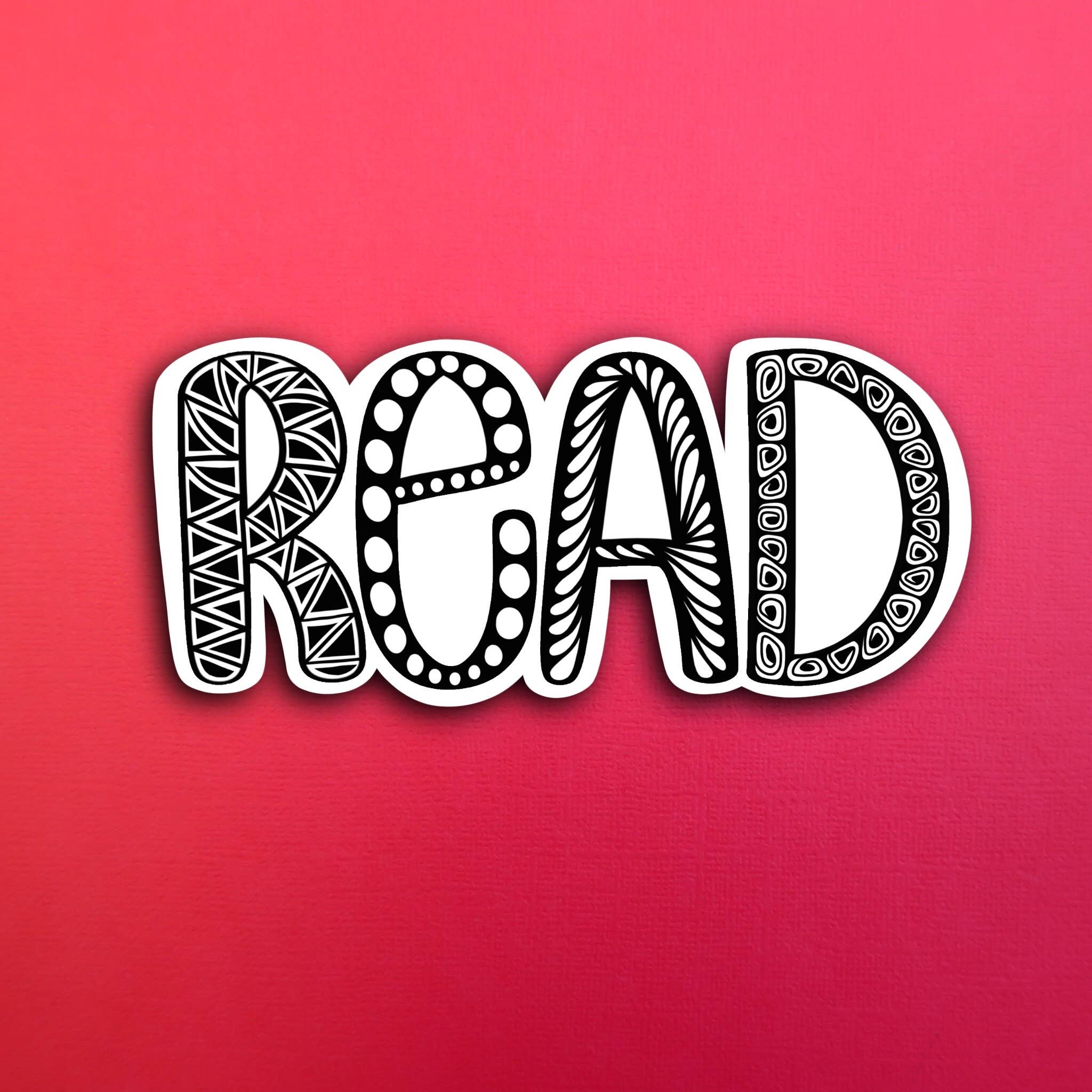 Sticker Meen Reyad Read Waterproof Sticker – Zenspire Designs