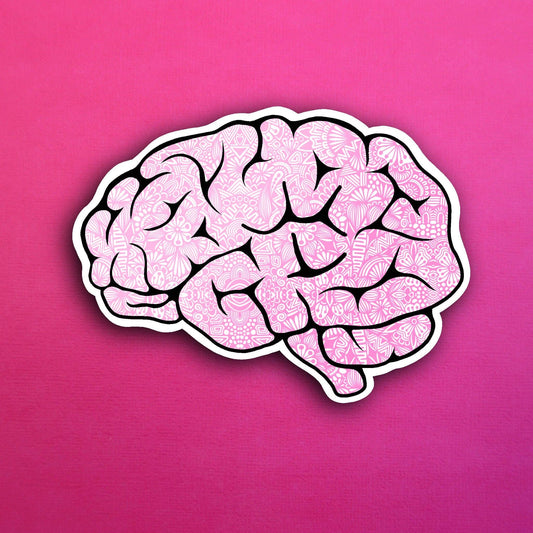 Brain Waterproof Sticker