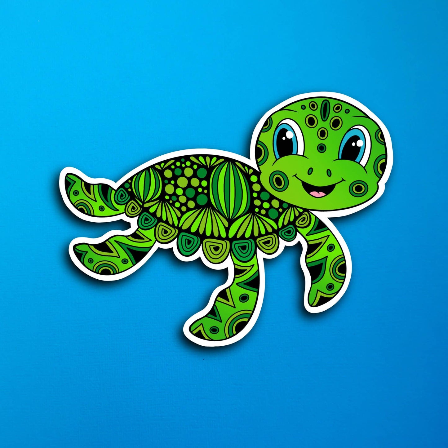 Timmy the Turtle Waterproof Sticker
