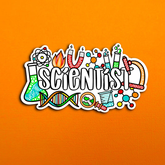 Scientist Waterproof Sticker