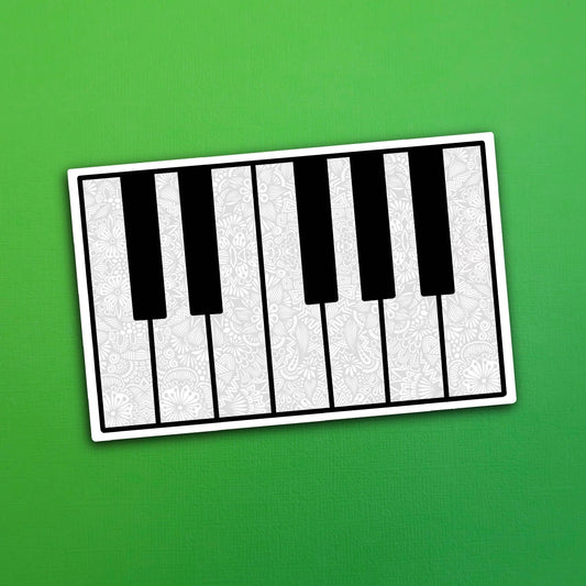 Piano Waterproof Sticker