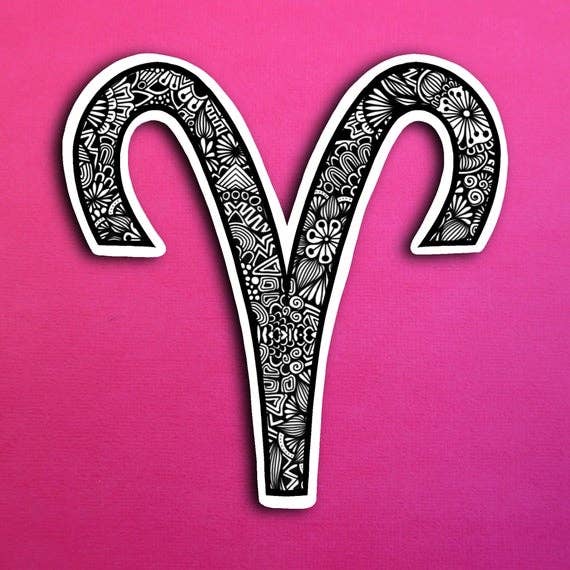 Aries Waterproof Sticker
