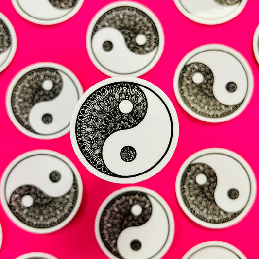 Mini Yin Yang Waterproof Sticker