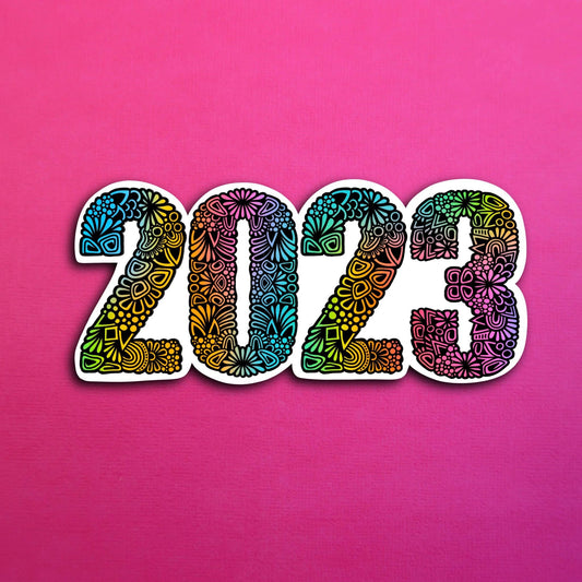 Rainbow 2023 Waterproof Sticker