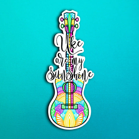 Ukulele Waterproof Sticker