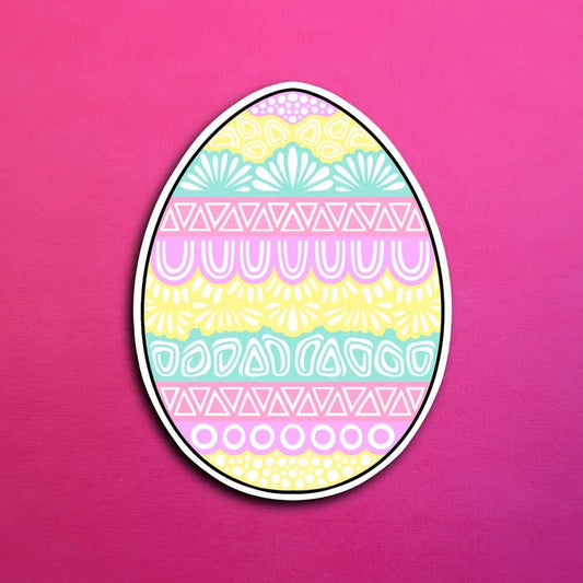 Pastel Egg Waterproof Sticker
