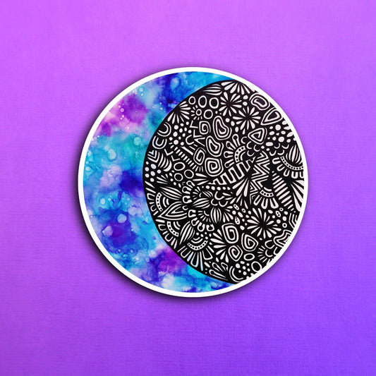 Moon Ink Waterproof Sticker