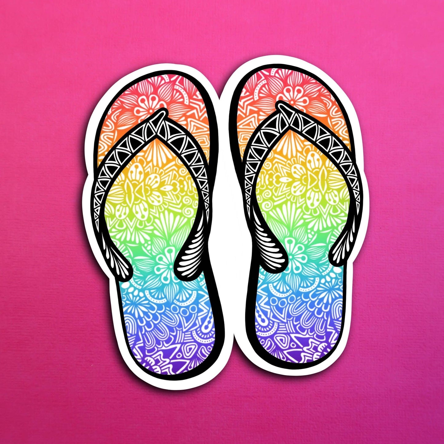 Flipflop Waterproof Sticker