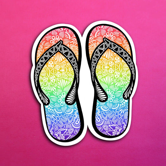 Flipflop Waterproof Sticker