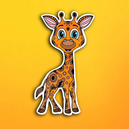 Gigi the Giraffe Waterproof Sticker