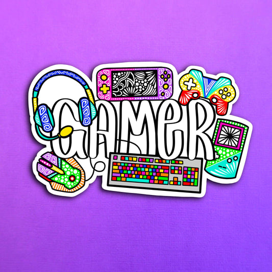 Gamer Waterproof Sticker