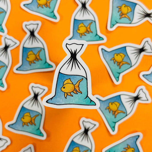 Mini Goldfish Waterproof Sticker