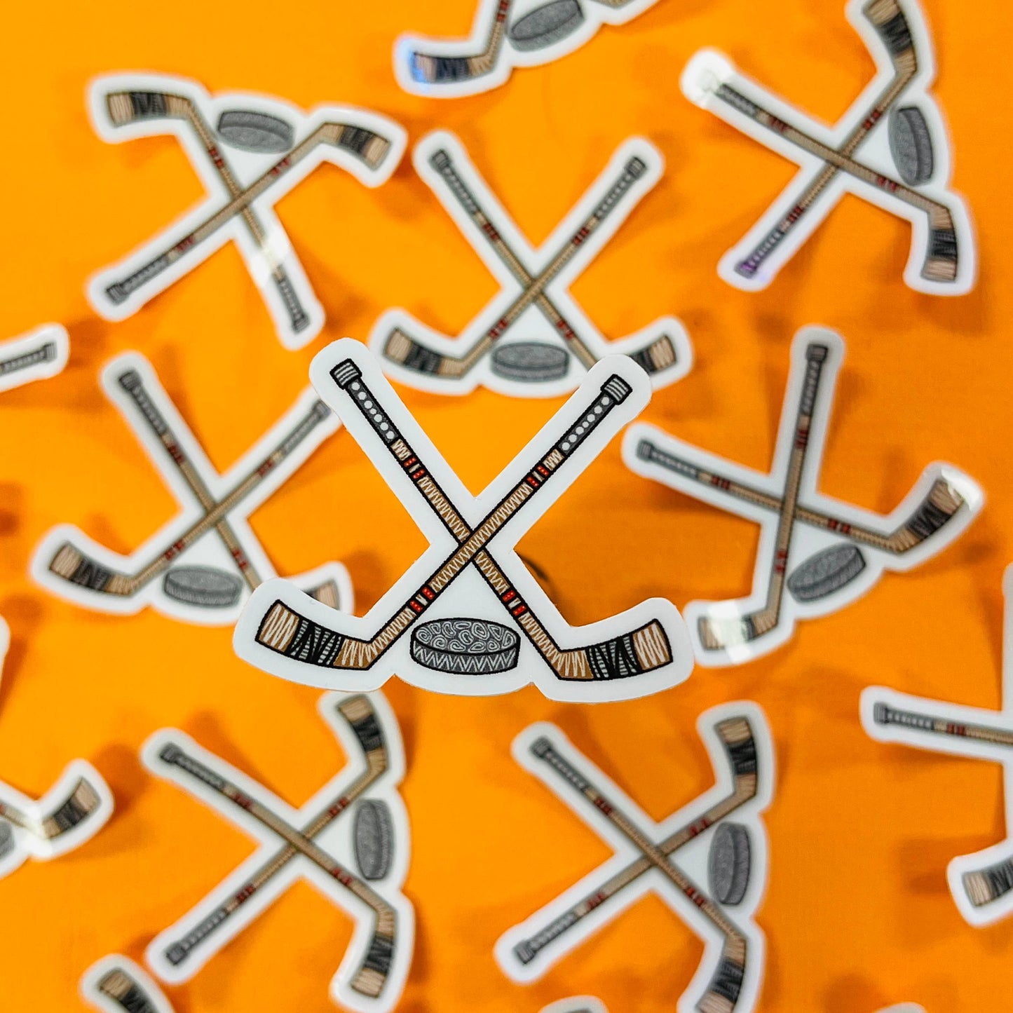 Mini Hockey Waterproof Sticker