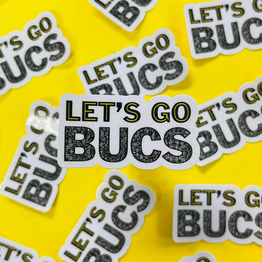 Mini Let's Go Bucs Pittsburgh Waterproof Sticker