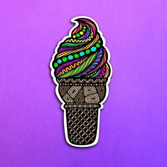 Ice Cream Waterproof Sticker