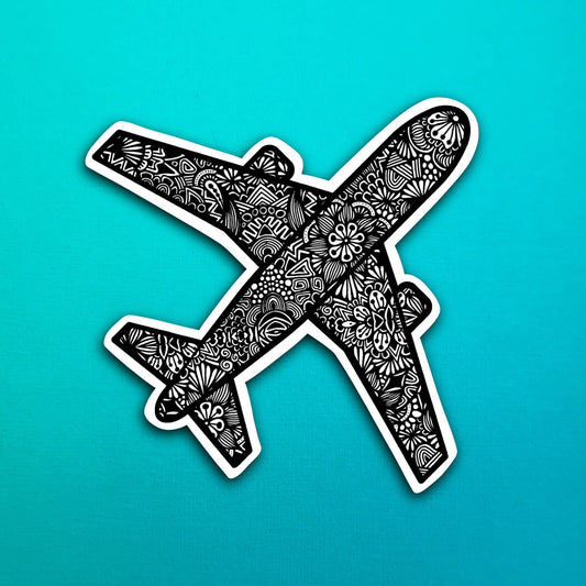 Plane Waterproof Sticker