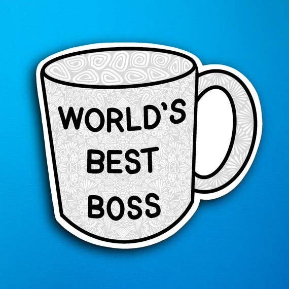 World's Best Boss Waterproof Sticker – Zenspire Designs