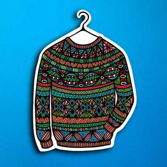 Ugly Sweater Waterproof Sticker