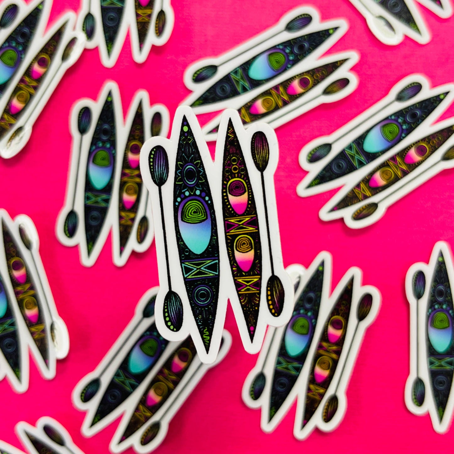 Mini Kayak Waterproof Sticker