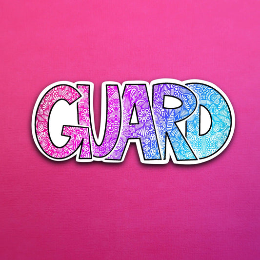 Magenta Guard Waterproof Sticker