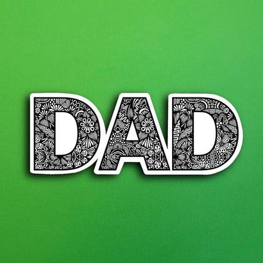 Dad Word Waterproof Sticker