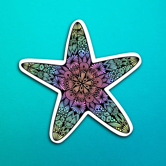 Starfish Waterproof Sticker