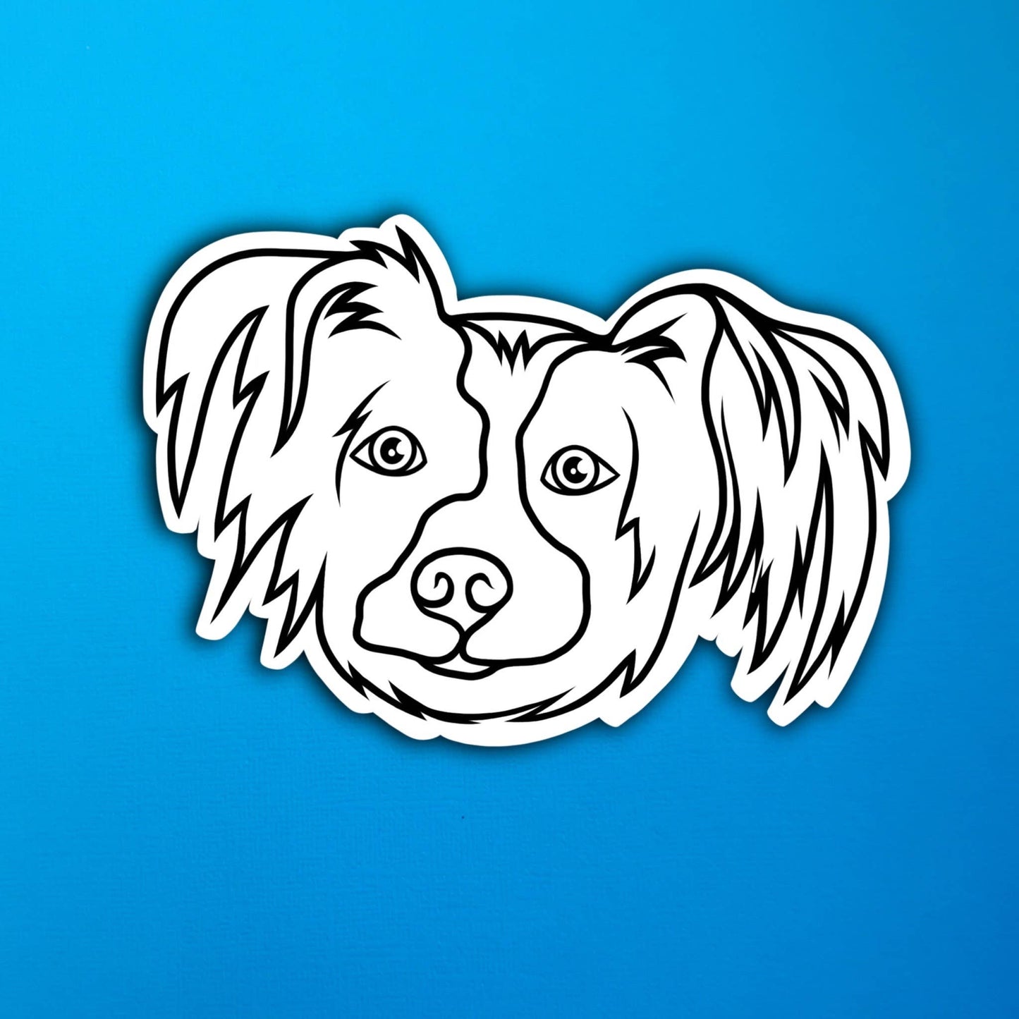 Stitch the Dog Simple Line Waterproof Sticker