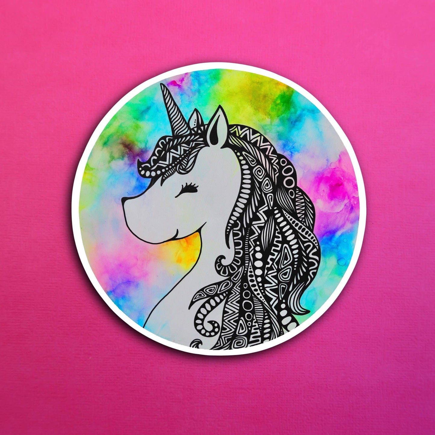 Ink Unicorn Waterproof Sticker